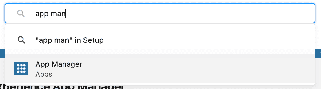 Search for App Manager