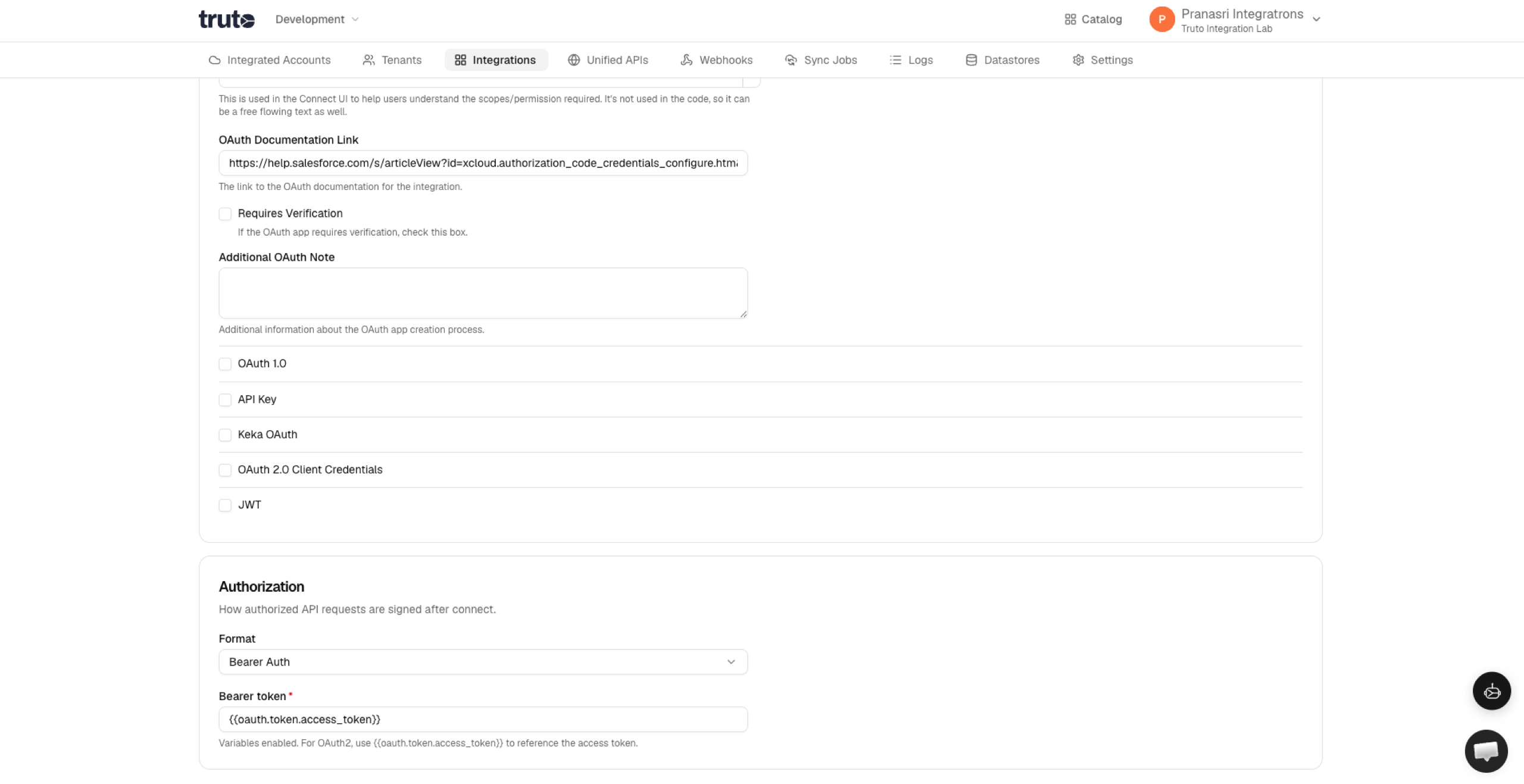 Salesforce OAuth Tokens