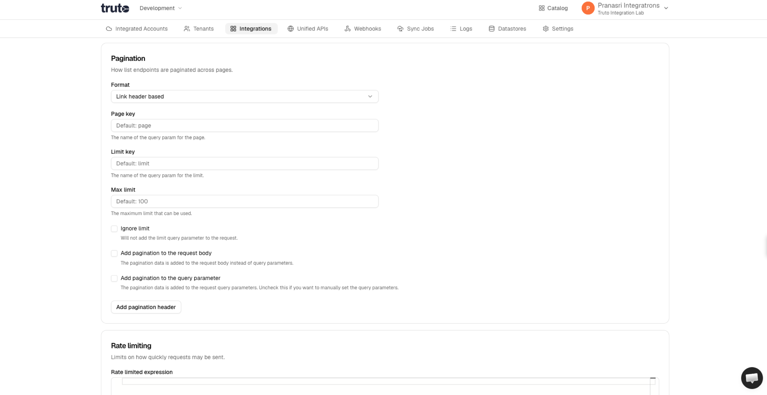 Link Header Pagination