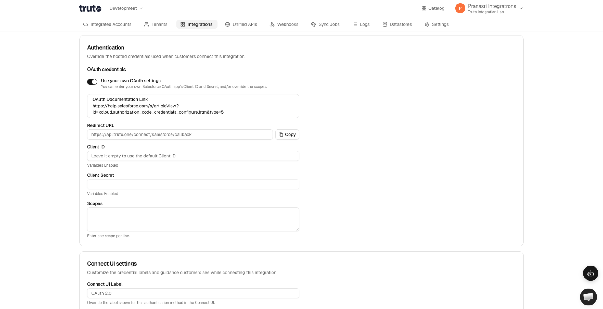 Change details for OAuth App