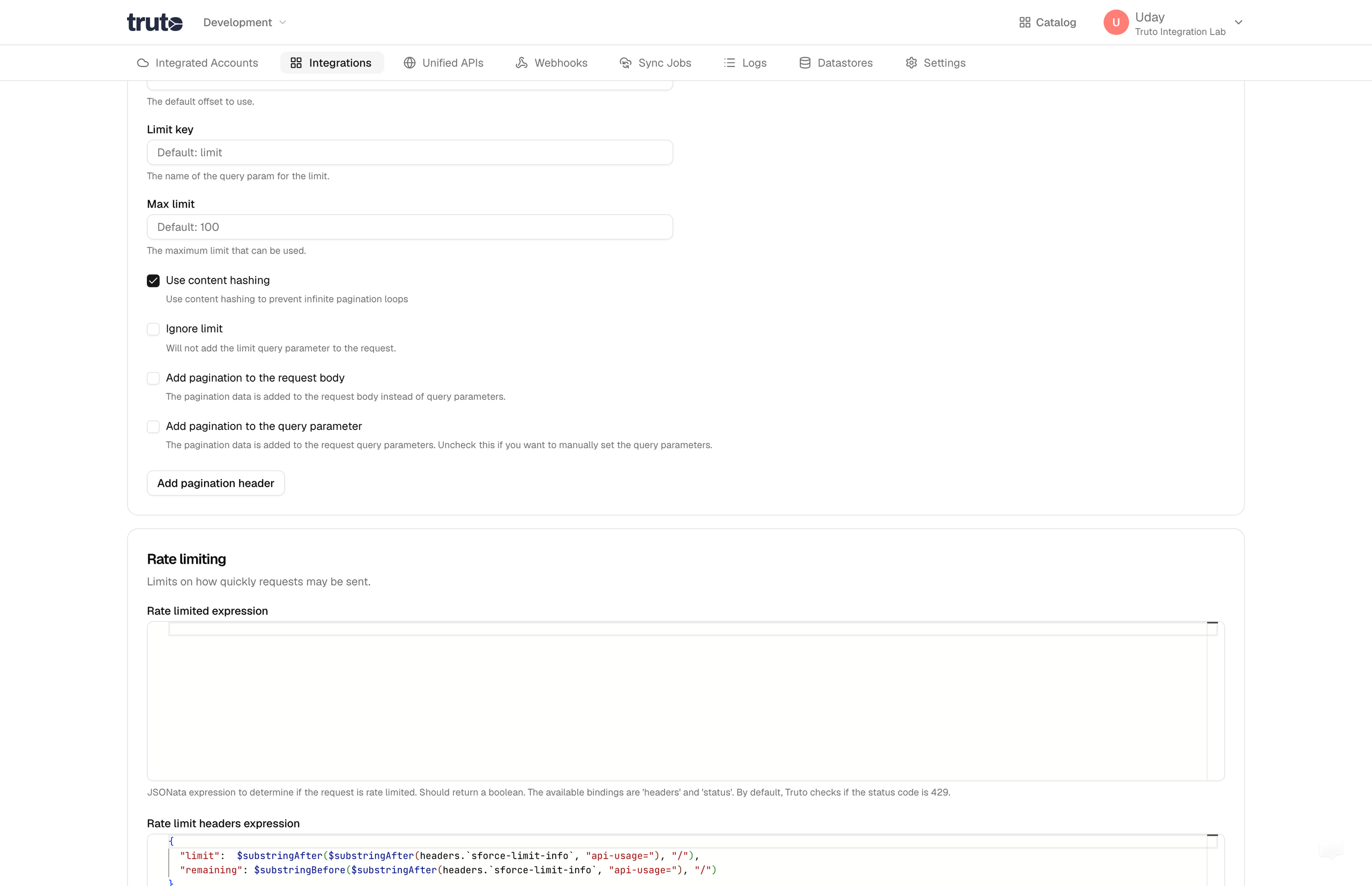 Pagination Headers