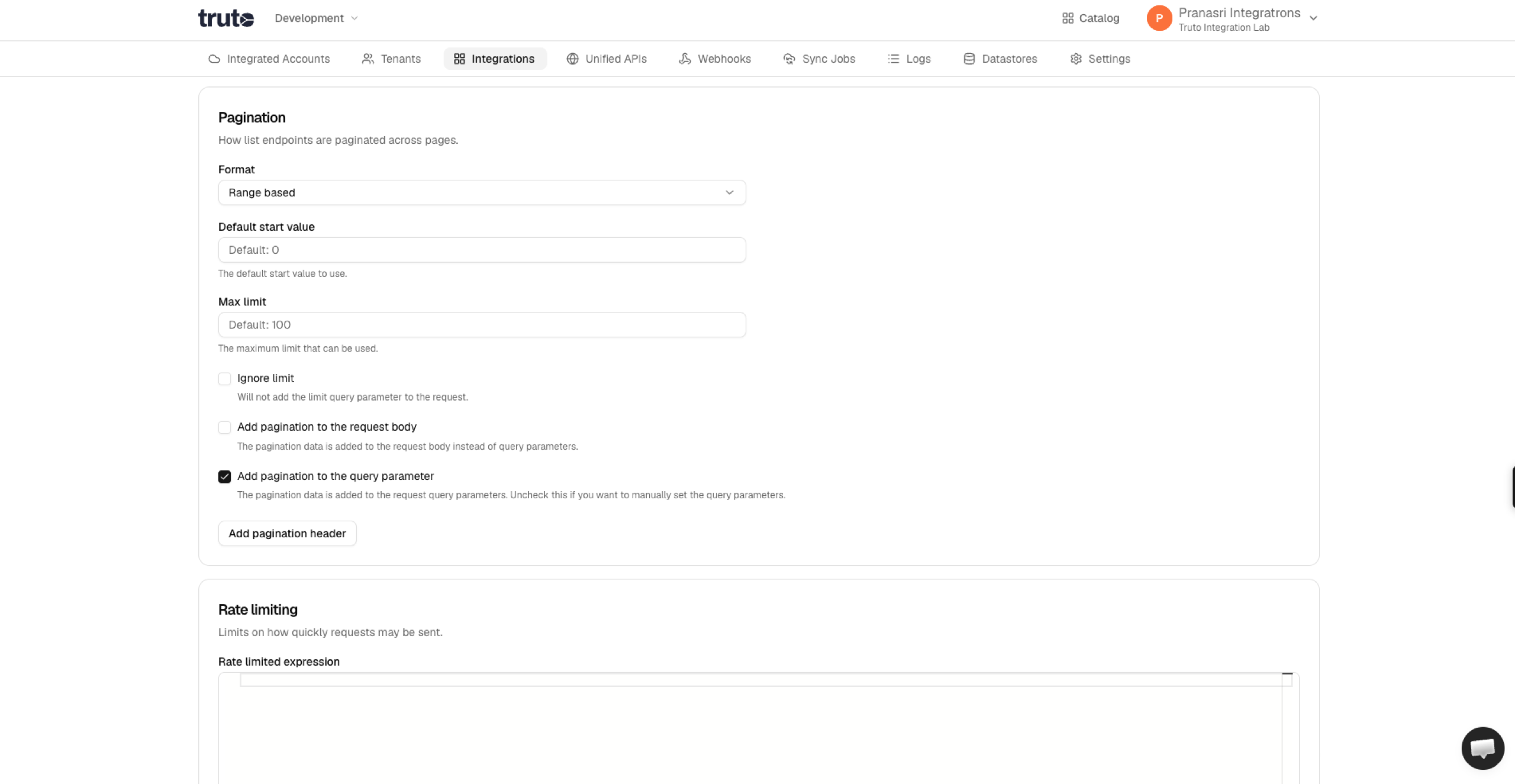 Range Pagination