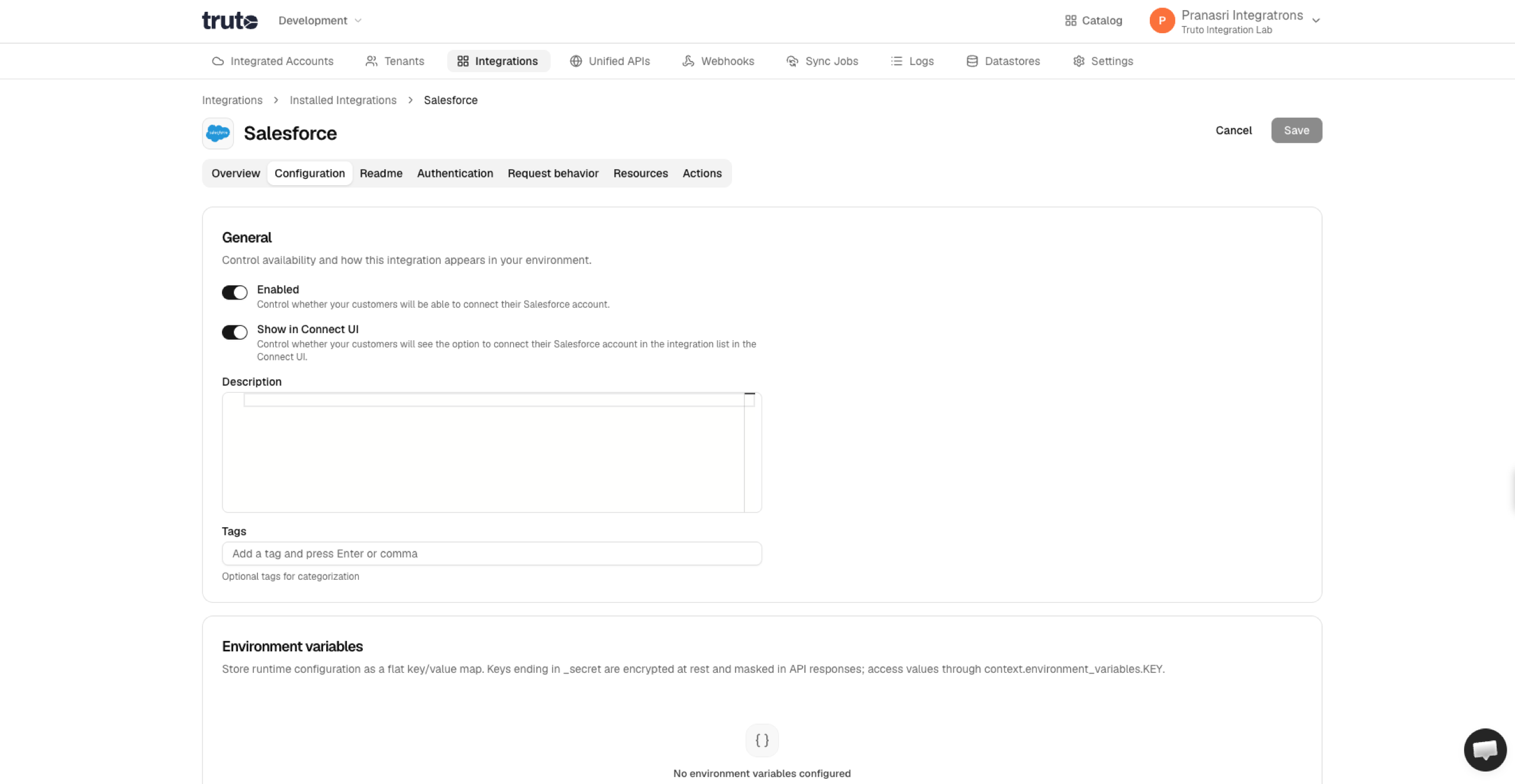 RapidForm on the Configuration tab