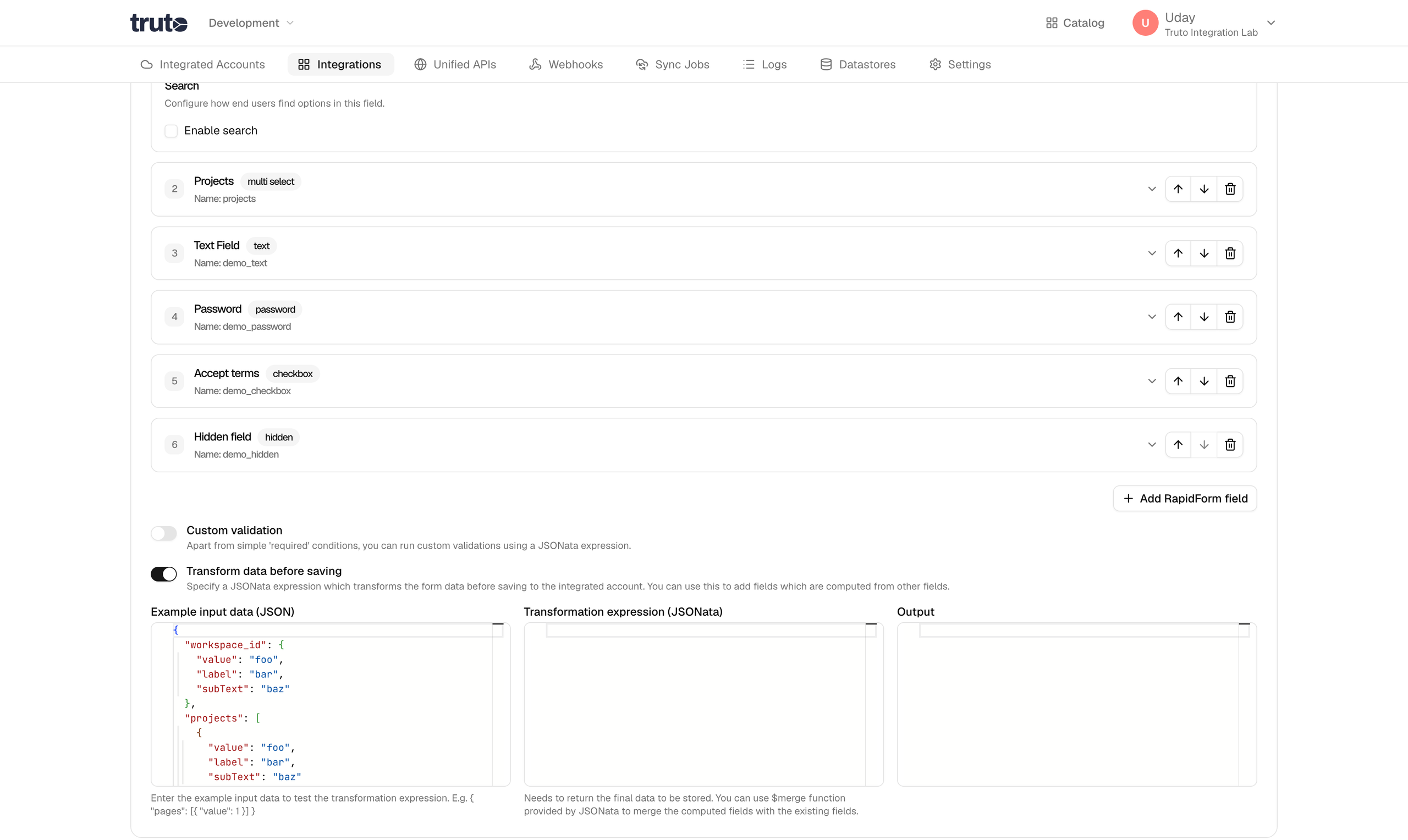 Transform Toggle