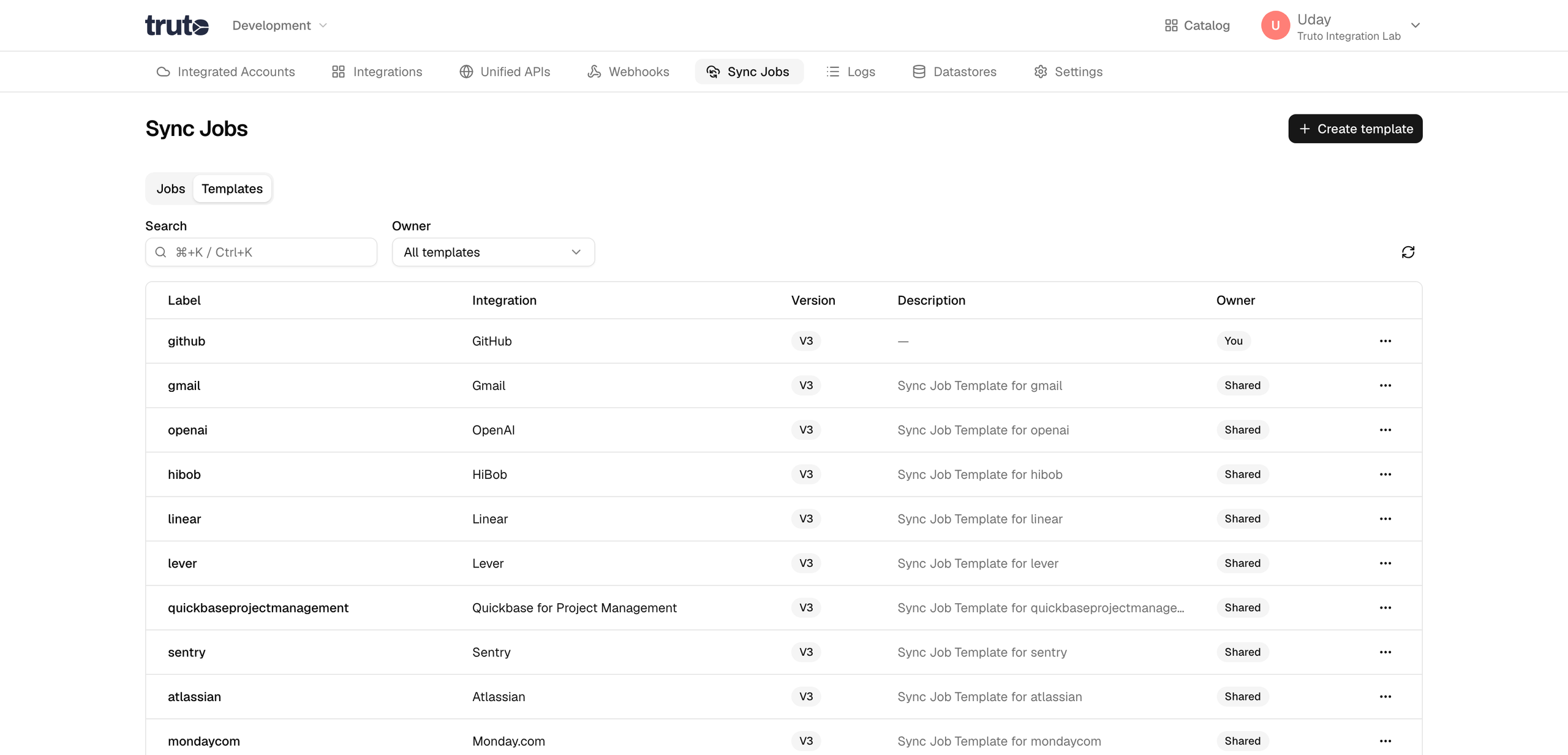 Sync Job Templates
