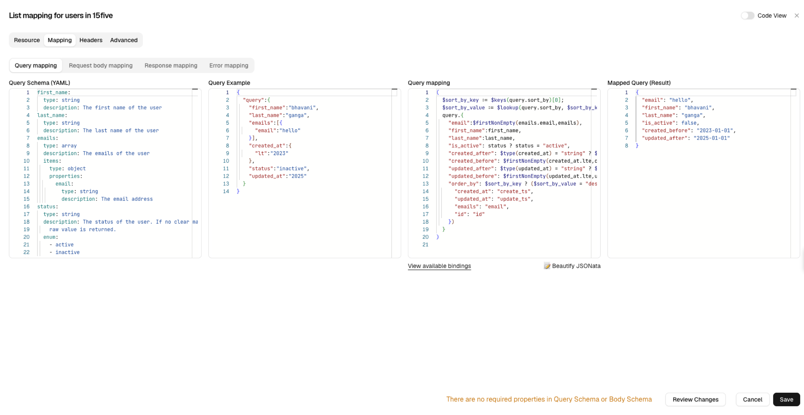 Mapping Modal