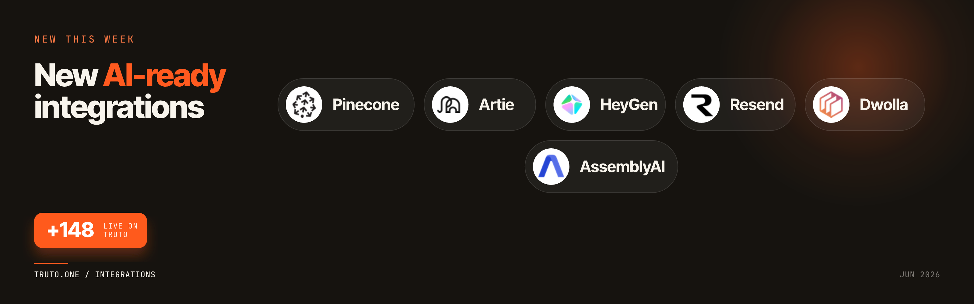New AI-ready integrations: Pinecone, Artie, HeyGen, and 3 more