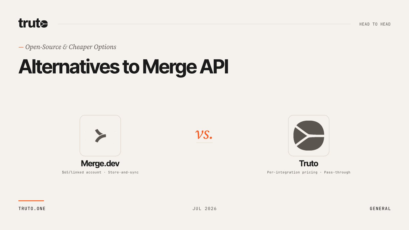 Open-Source & Cheaper Alternatives to Merge API (2026)
