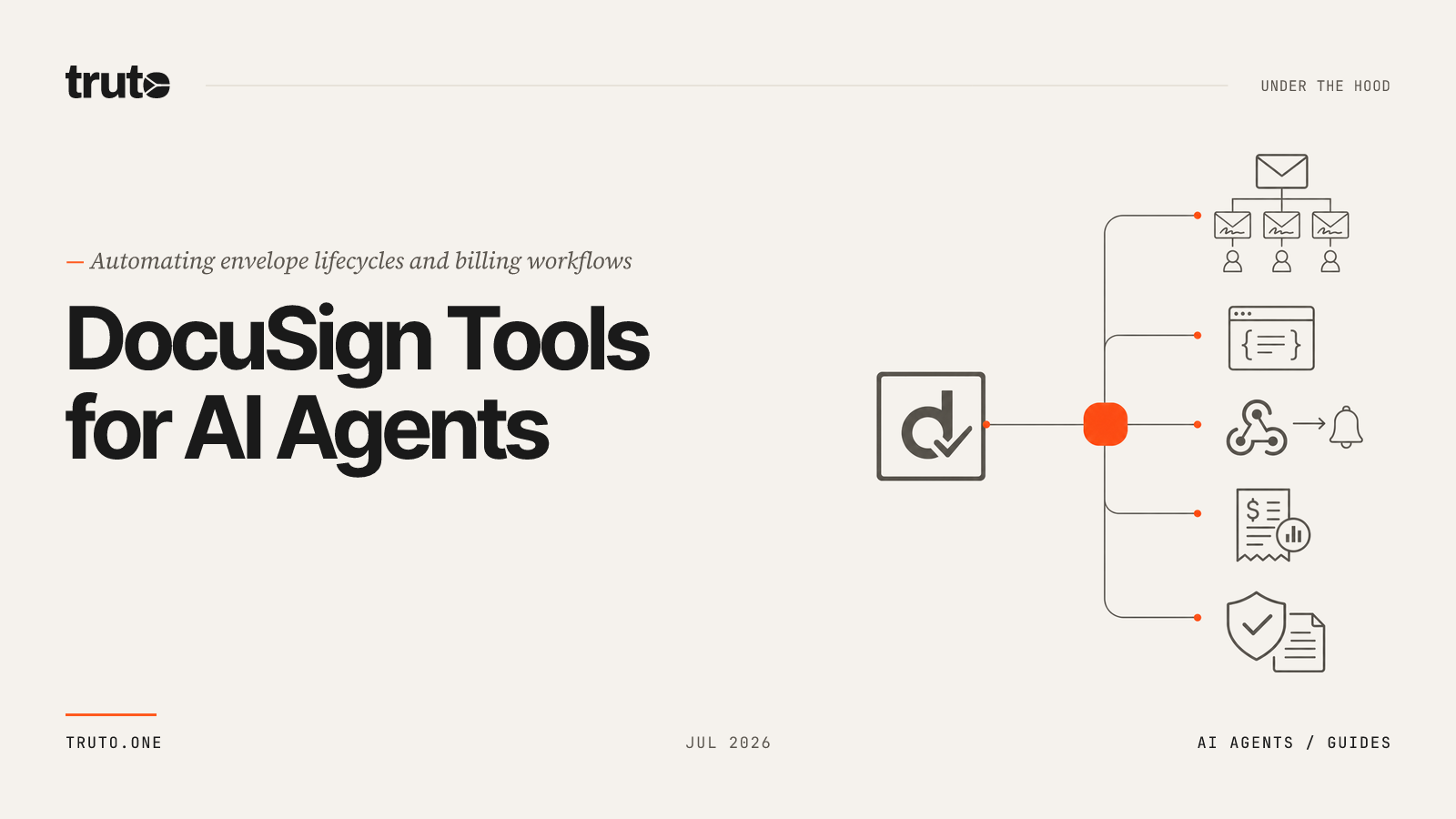 Connect DocuSign to AI Agents: Track envelopes, billing, and webhooks