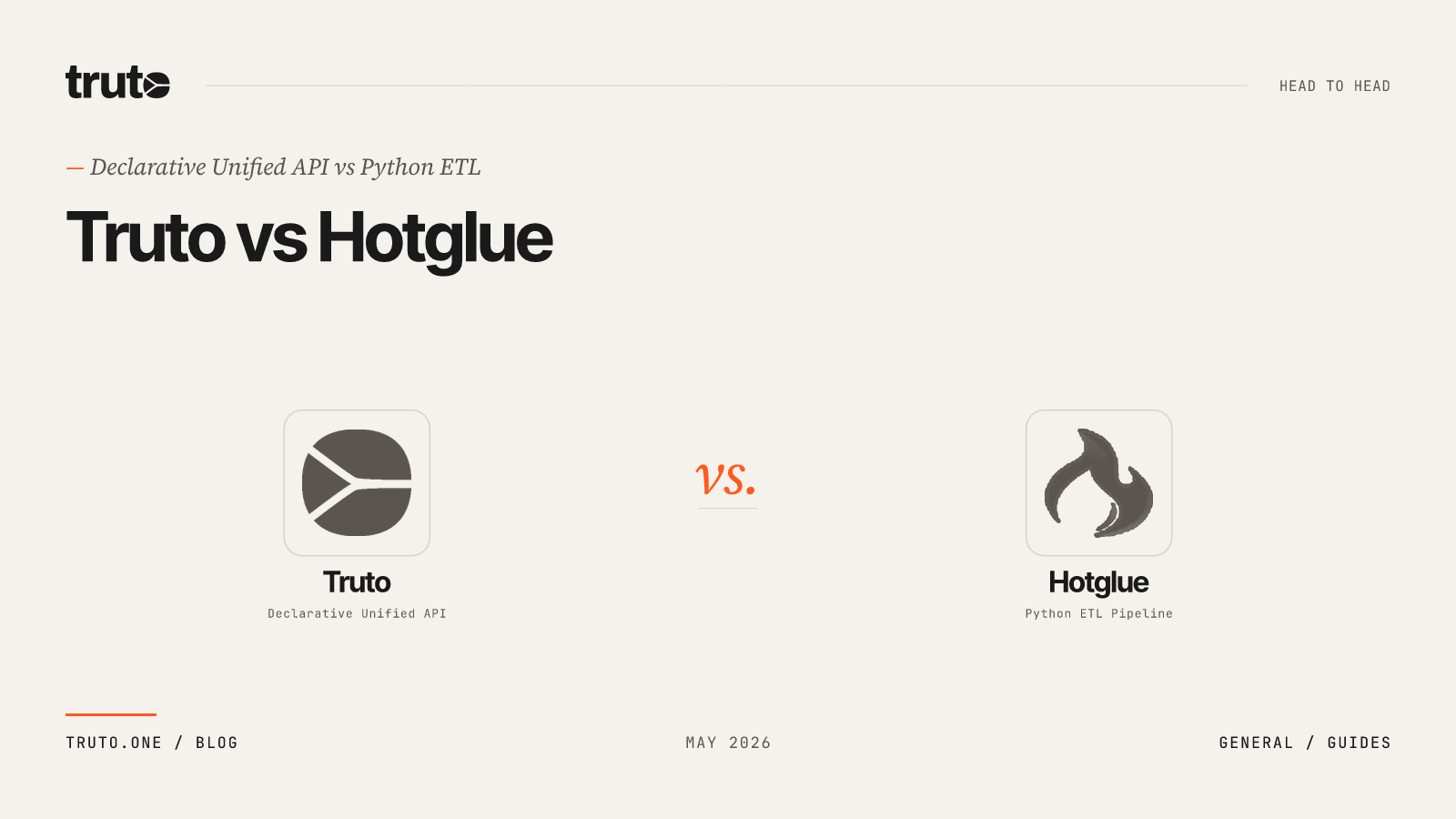 Truto vs Hotglue: Declarative Unified API vs Python ETL for B2B SaaS