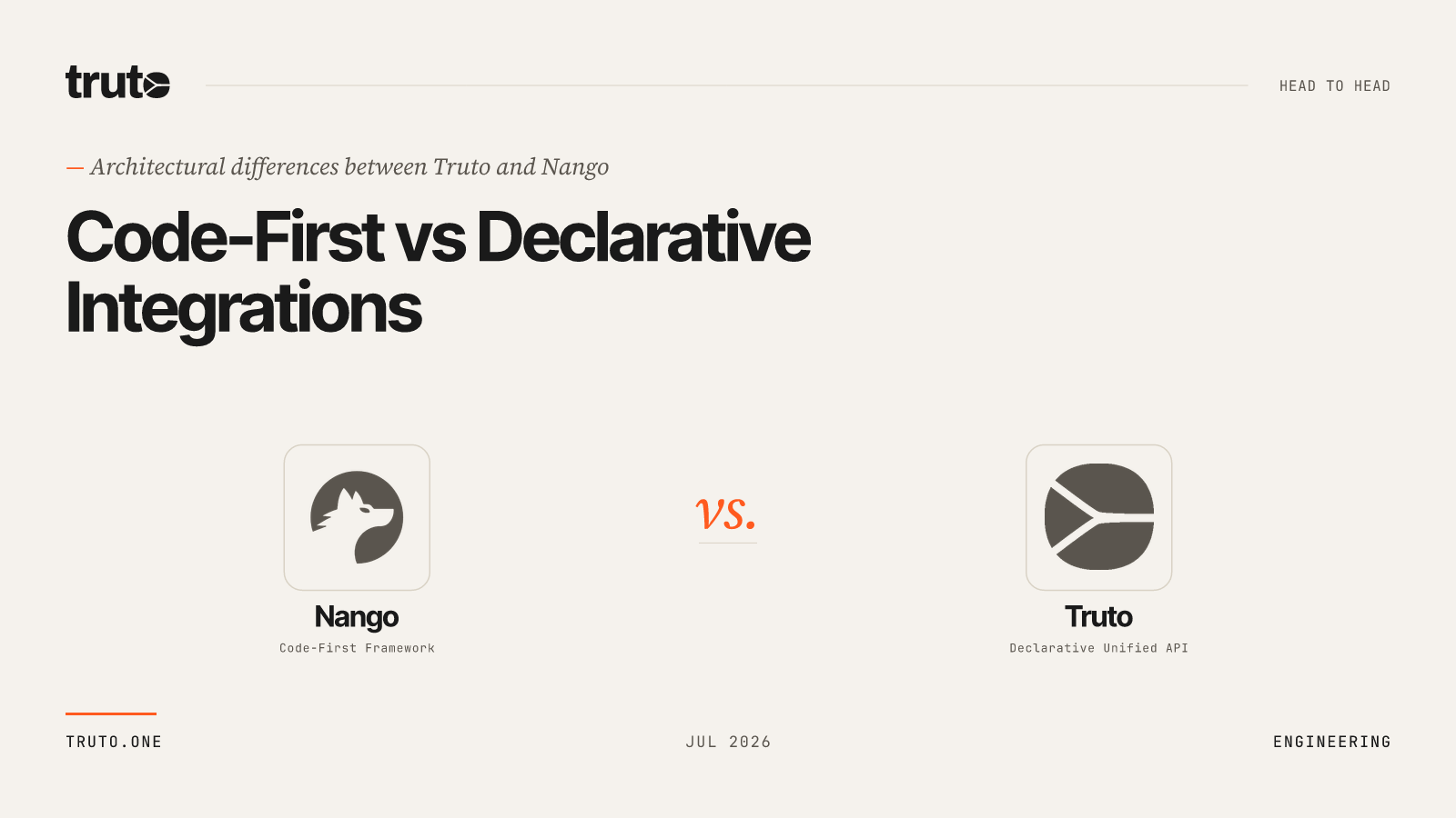 Truto vs Nango: Code-First vs Declarative SaaS Integrations